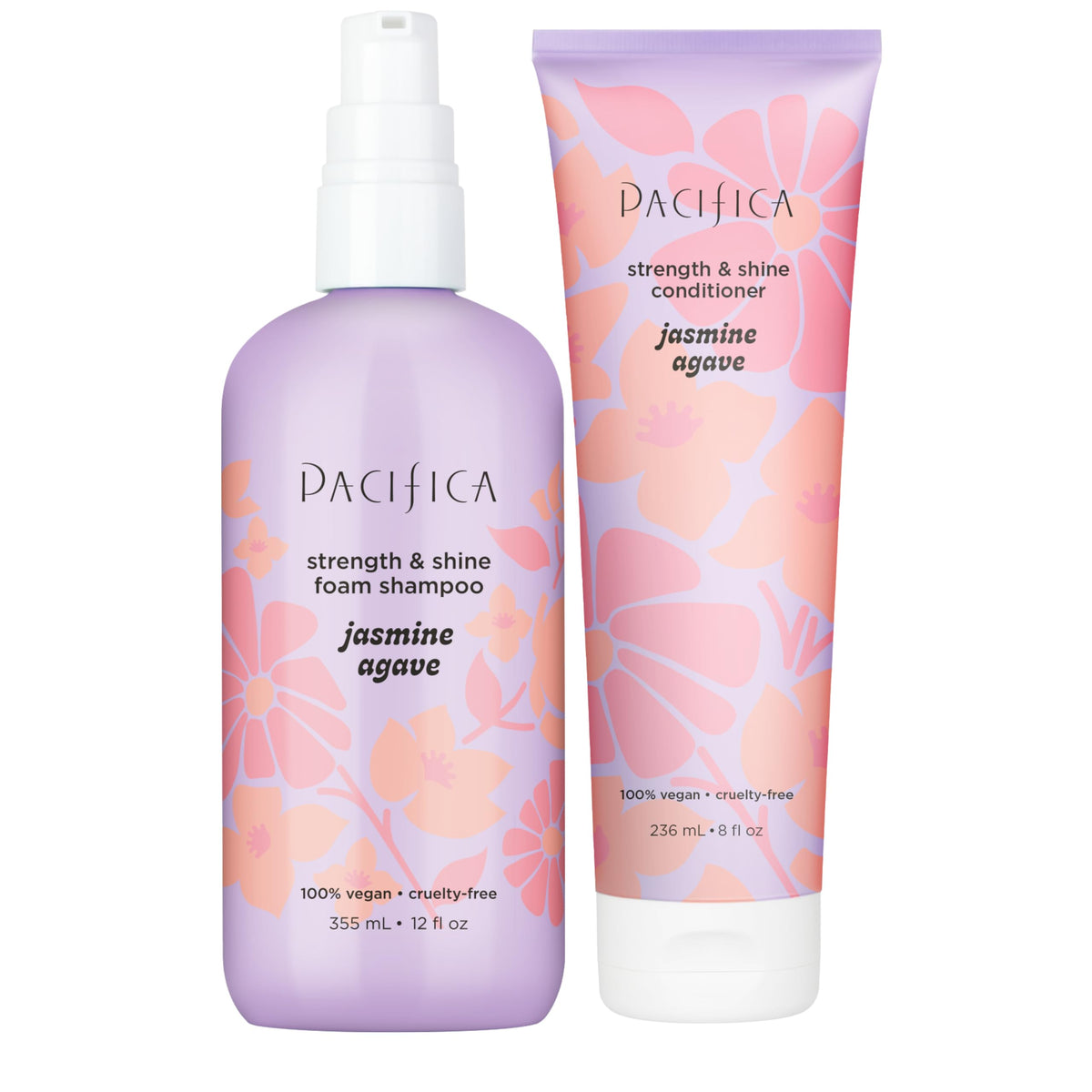 Pacifica Jasmine Agave Shampoo & Conditioner Set front view