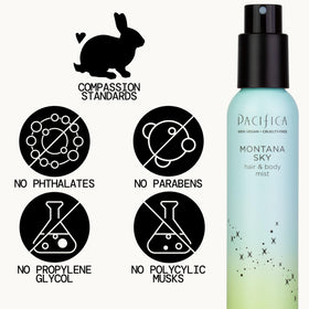 Pacifica Montana Sky Body Mist 5 oz back view