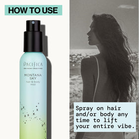 Pacifica Montana Sky Body Mist with natural ingredients