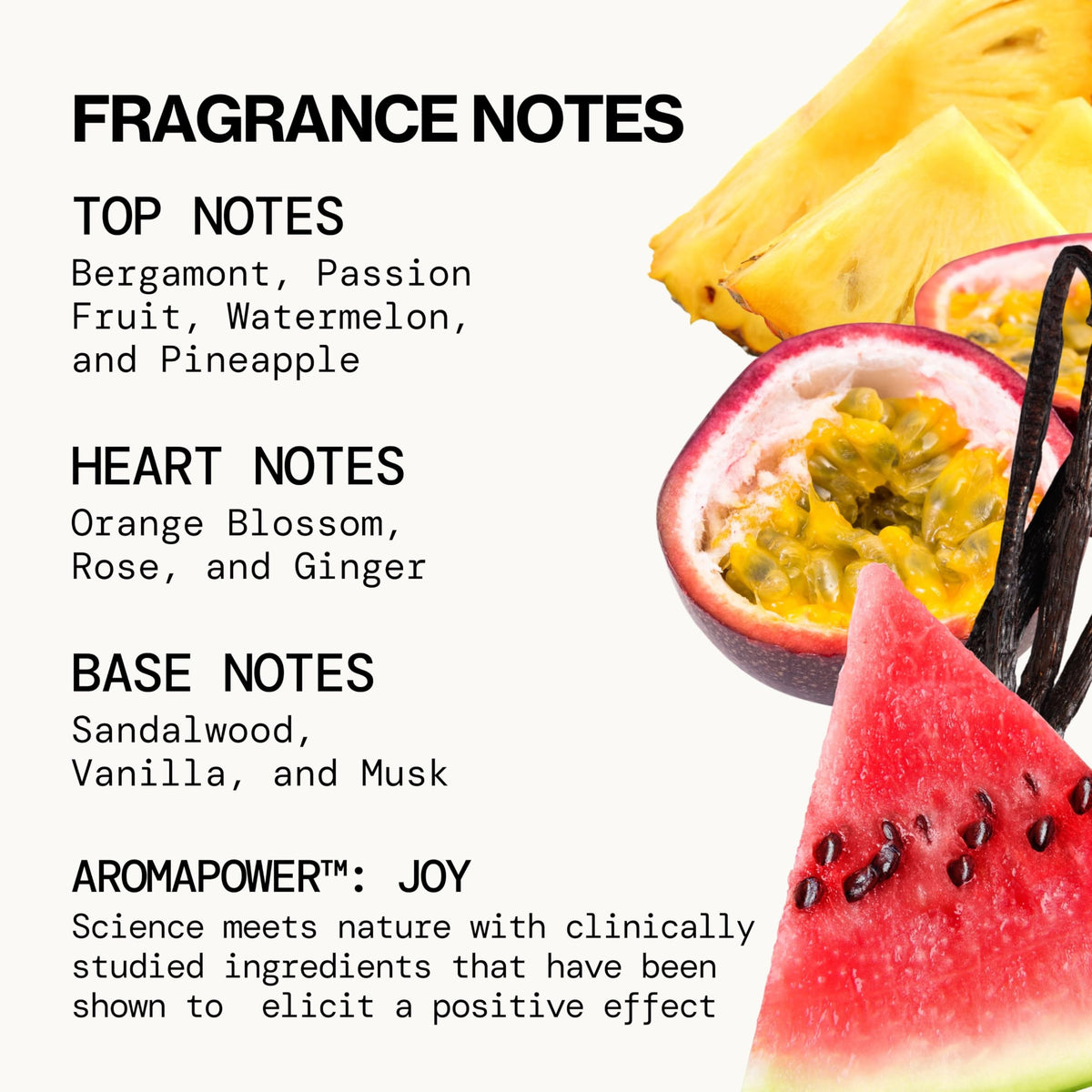 Pacifica Passion Fruit Body Mist bottle with tropical background