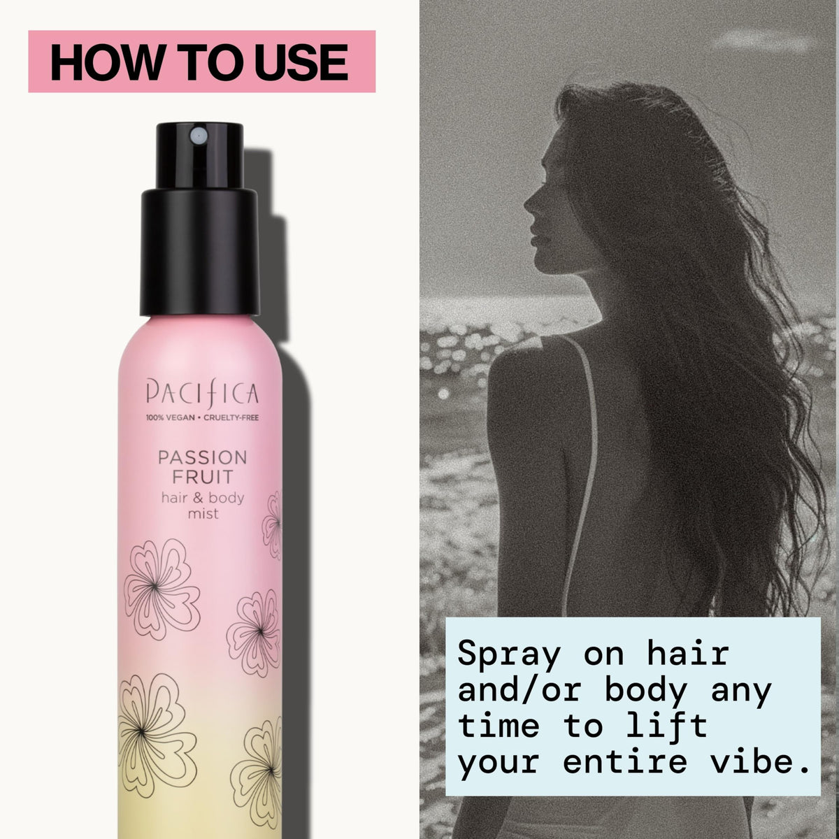 Pacifica Passion Fruit Body Mist ingredients list