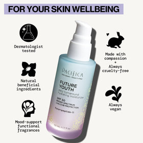 Pacifica Peptide Face Moisturizer in a bathroom setting