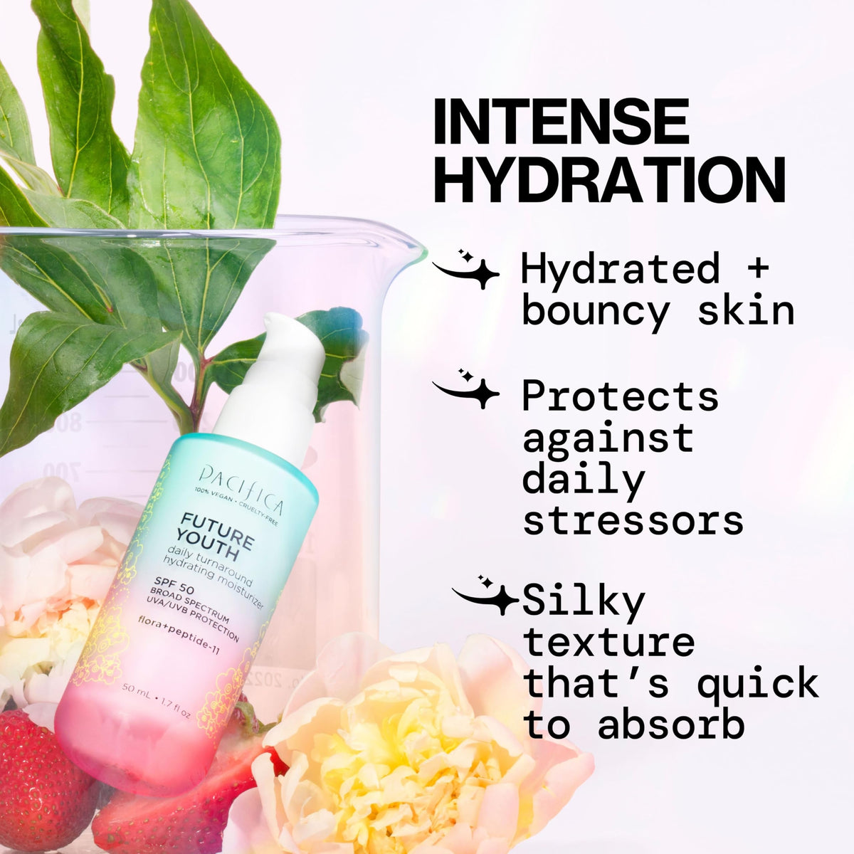 Pacifica Peptide Face Moisturizer showing packaging details