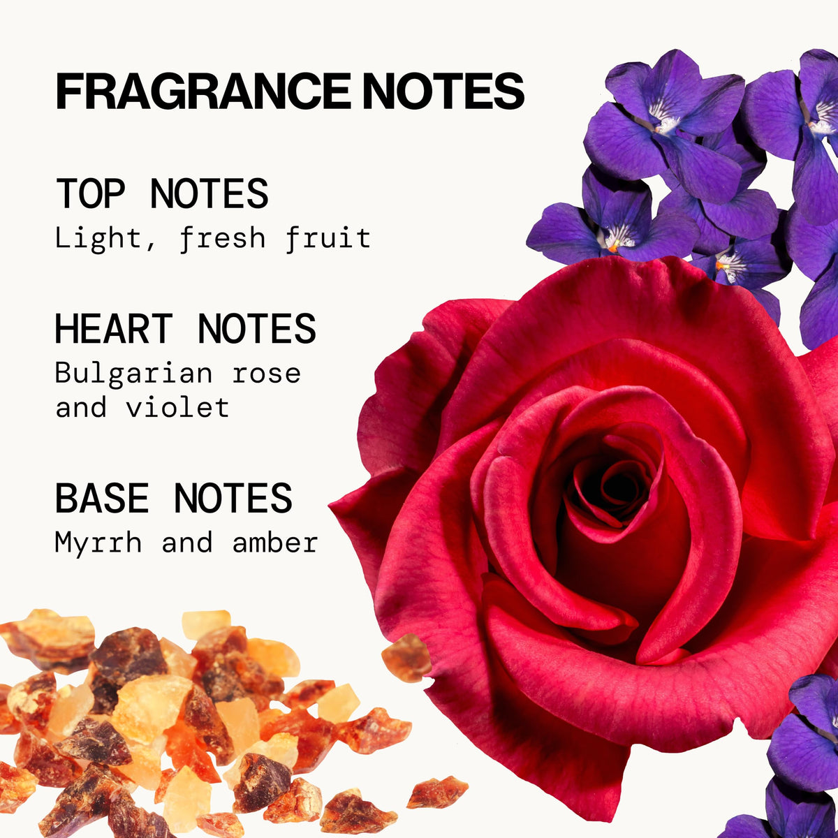 Pacifica Persian Rose Spray Perfume 1oz back view with ingredient details