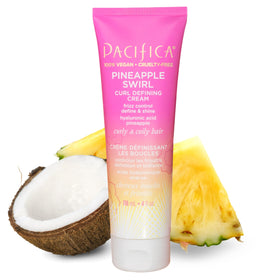 Pacifica Pineapple Curls Curl Cream and Mist in a tropical setting