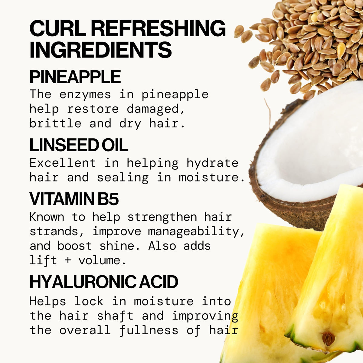 Pacifica Pineapple Curls Curl Cream and Refresher Mist together