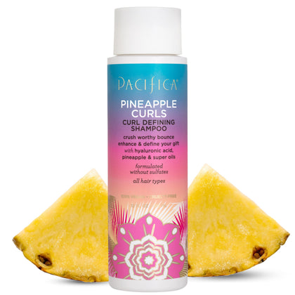 Pacifica Pineapple Curls Curl support Shampoo 12 fl oz front view
