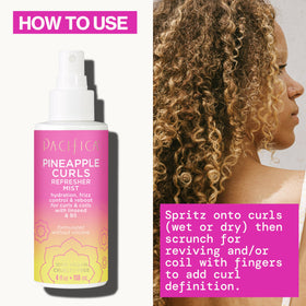 Pacifica Pineapple Curls Refresher Mist ingredients list