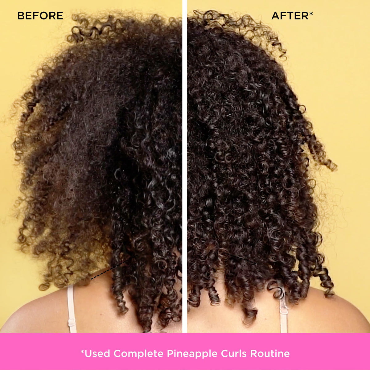 Pacifica Pineapple Curls Refresher Mist with tropical pineapple background