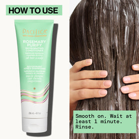 Pacifica Rosemary Purify Conditioner with jojoba and mint ingredients