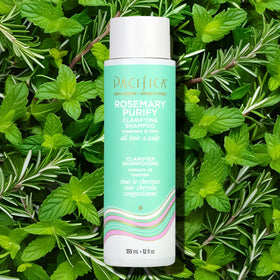Pacifica Rosemary Purify Shampoo with fresh rosemary and mint
