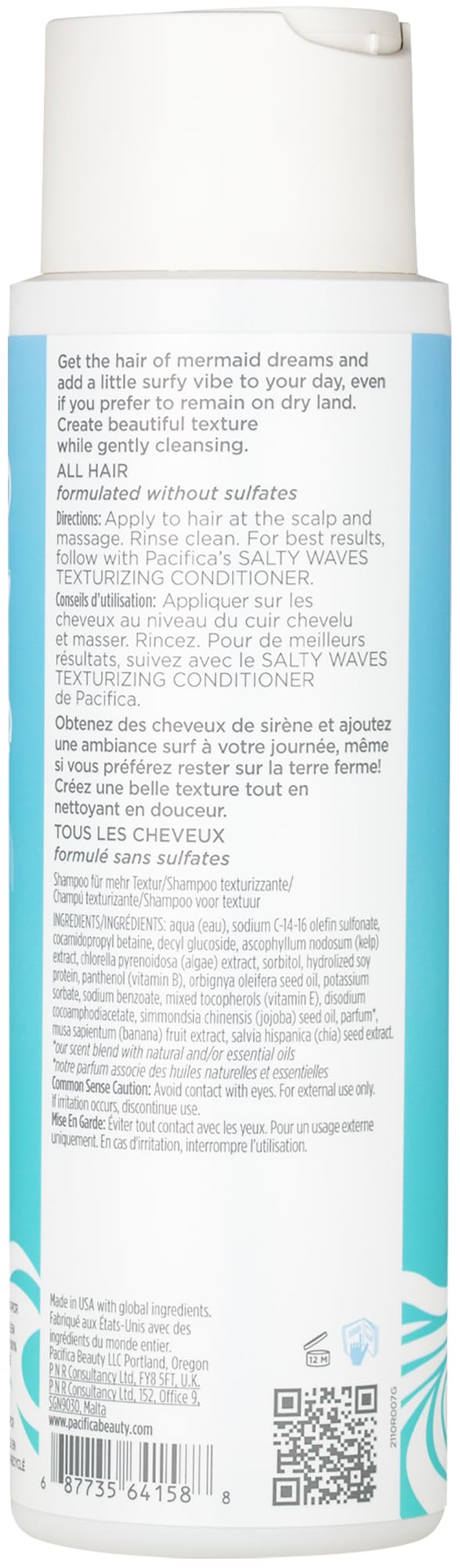Pacifica Salty Waves Conditioner bottle with seaweed and banana