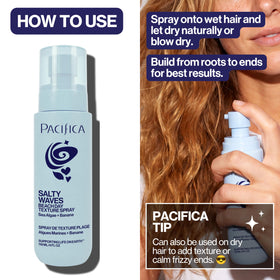 Pacifica Salty Waves Sea Salt Spray 4oz lifestyle scene
