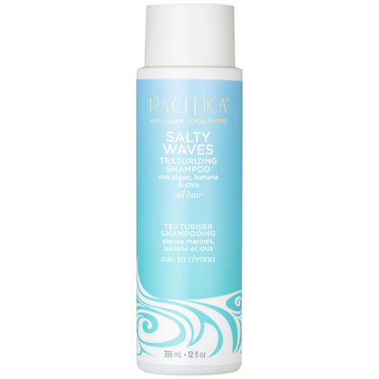 Pacifica Salty Waves Texturizing Shampoo front view, 422g bottle