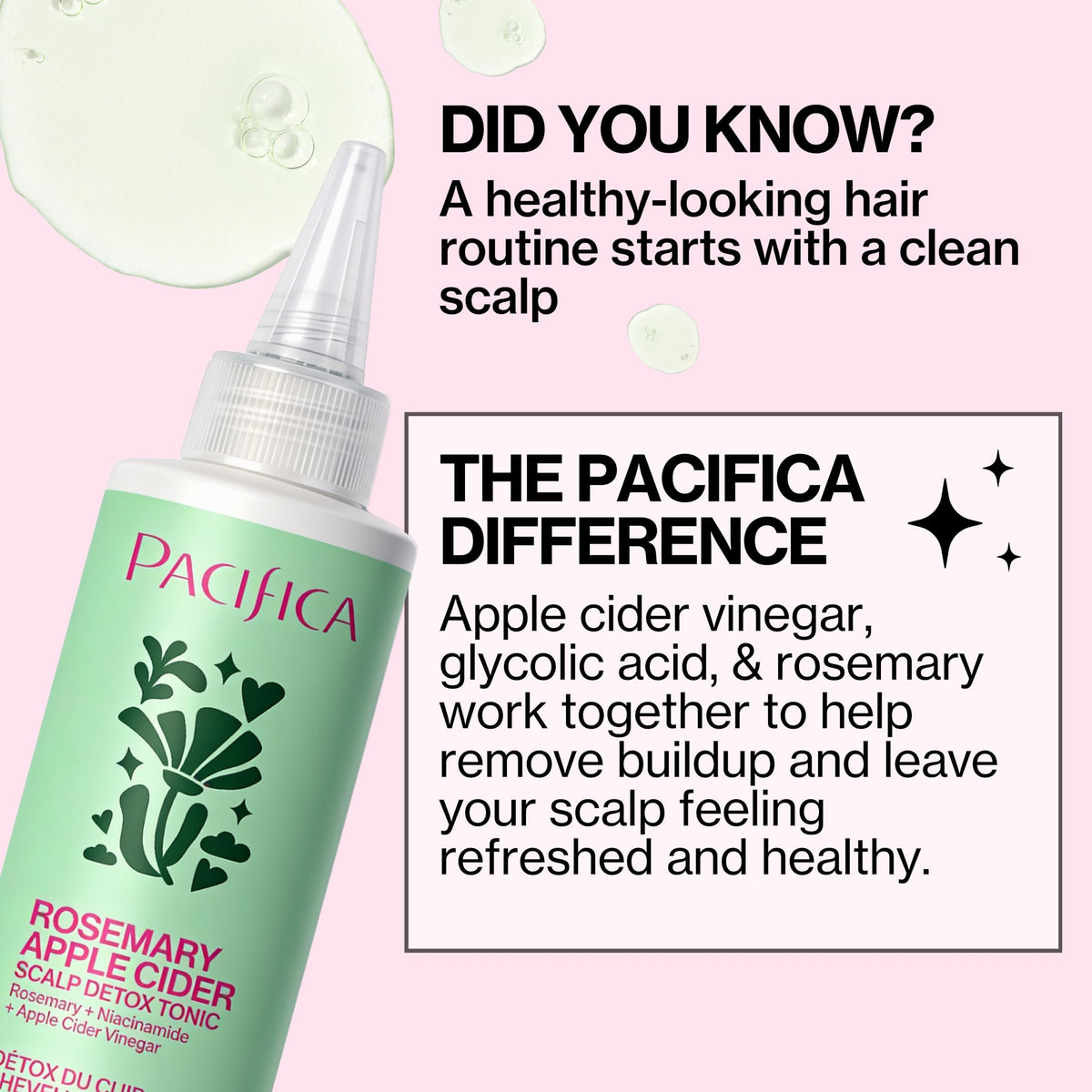 Pacifica Scalp Detox Tonic on a bathroom shelf