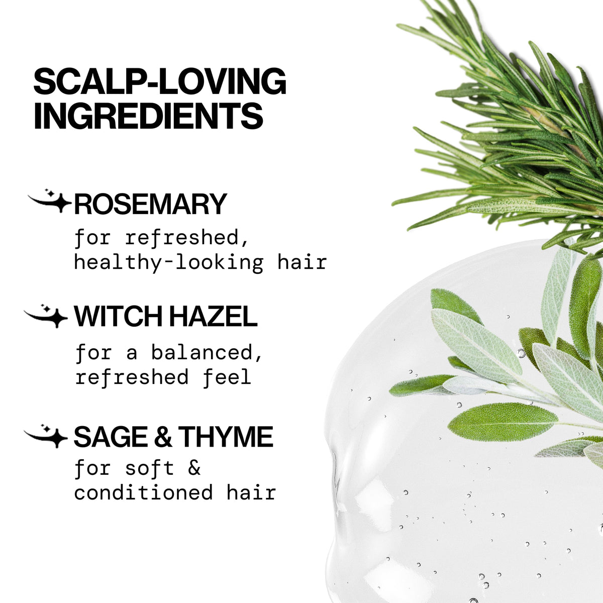 Pacifica Scalp Love Rosemary Mint Serum texture on hand