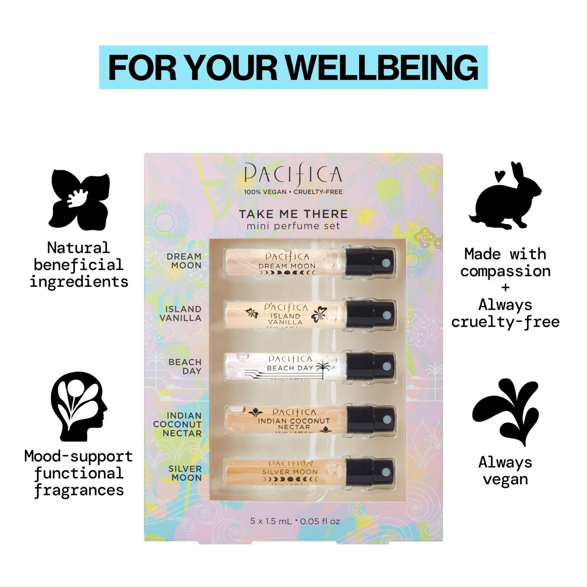Pacifica Take Me There Spray Perfume Trial Set lifestyle scene