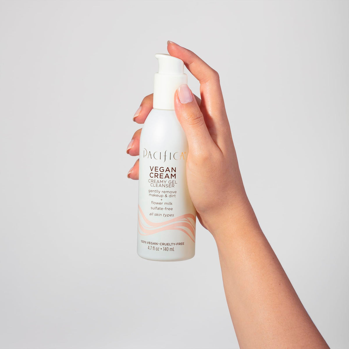Pacifica Vegan Collagen Cleanser creamy gel texture close-up