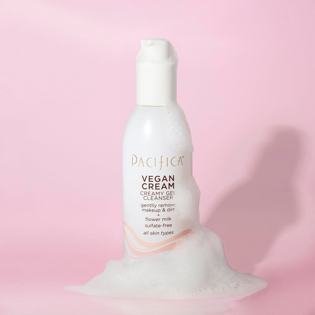 Pacifica Vegan Collagen Cleanser with floral extracts ingredients