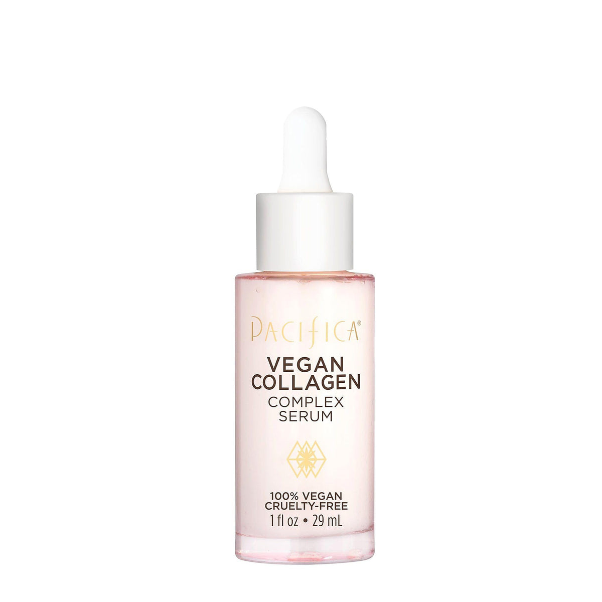 Pacifica Vegan Collagen Complex Serum front view in glass bottle