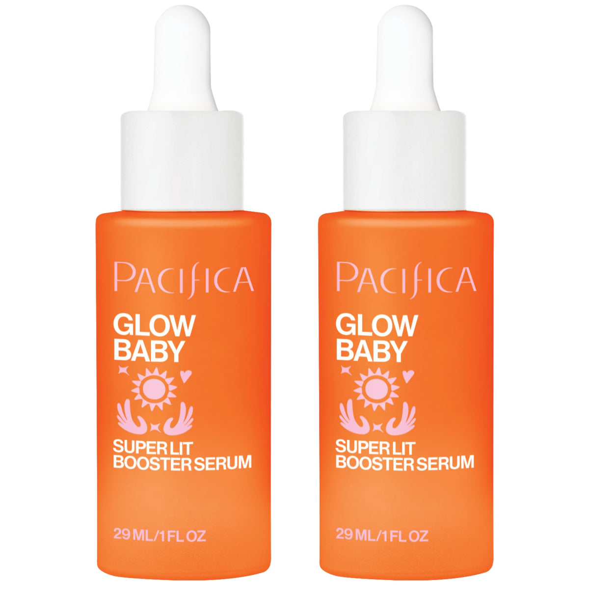 Pacifica Vitamin C Face Serum 2-Pack front view with packaging