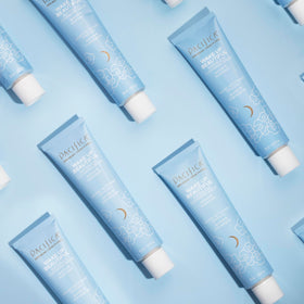 Pacifica Wake Up Beautiful Cleansing Balm with a damp cloth