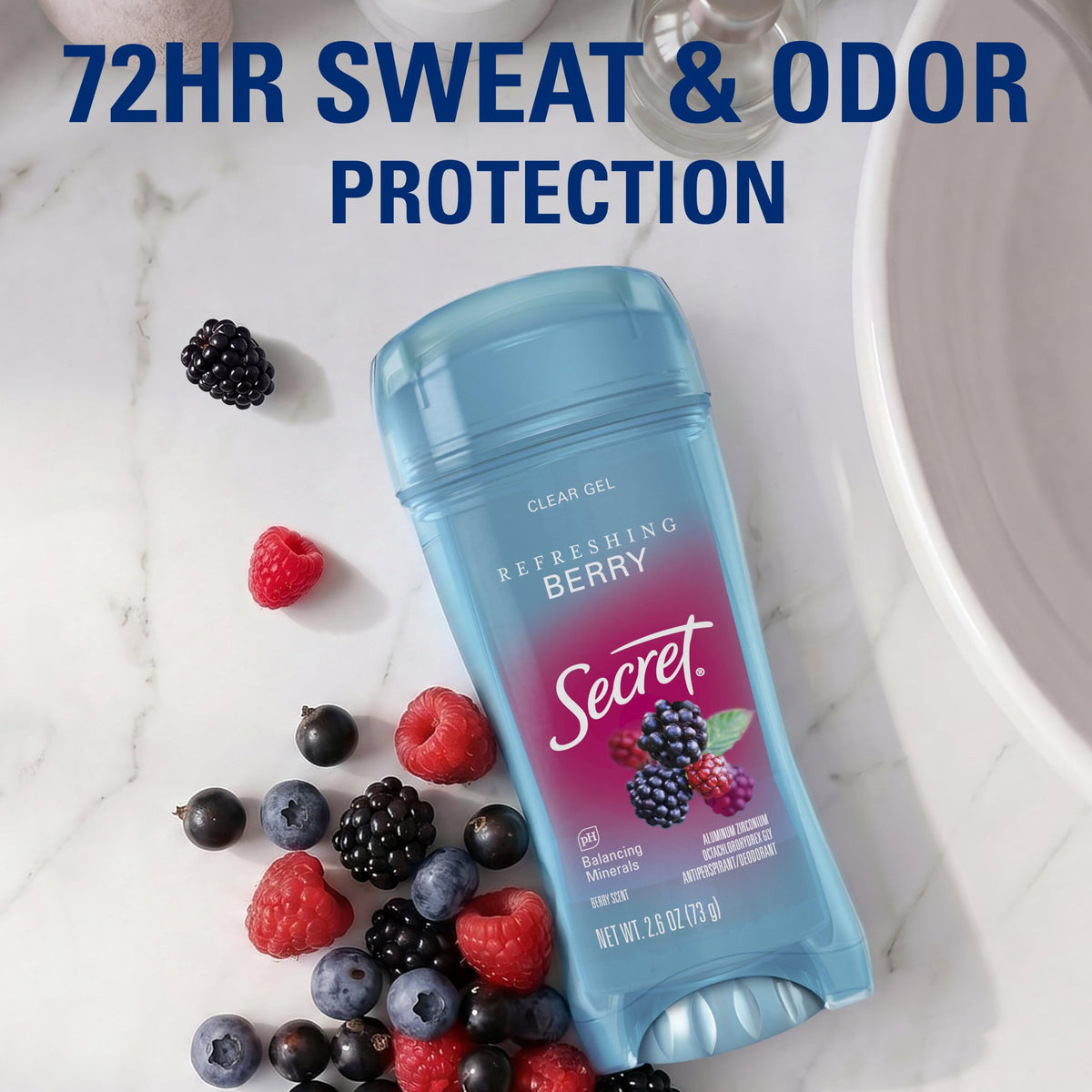 Pack of 2 Secret Antiperspirant Deodorants