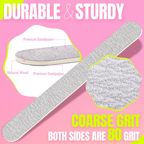 Pack of 50 SALVMARY disposable nail files