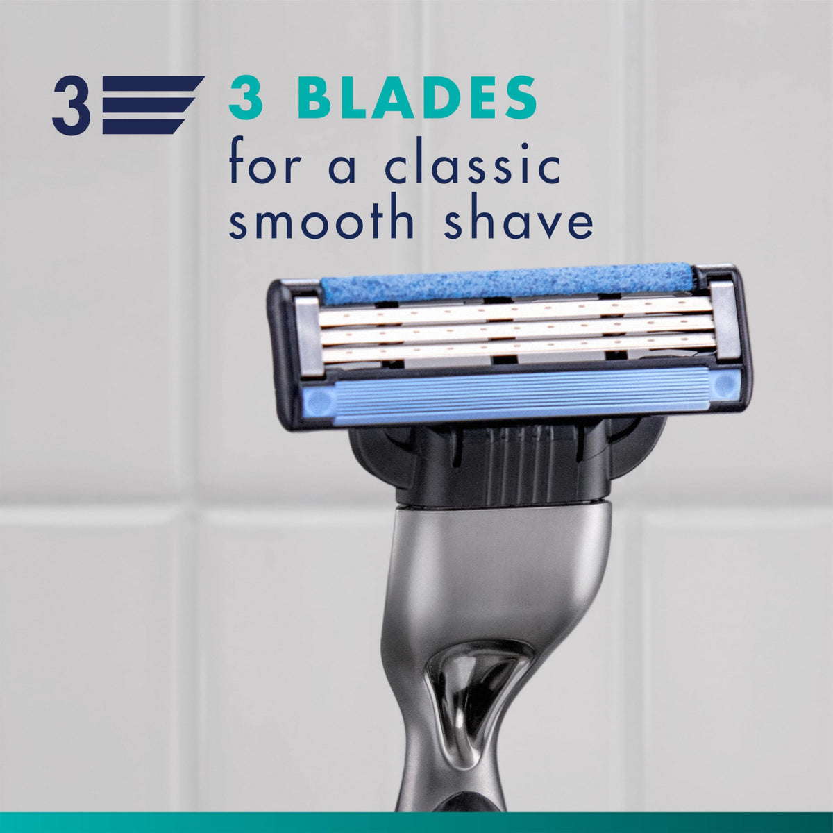 Pack of Gillette Mach3 blade refills showing 12 count