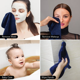 Pack of SINLAND Microfiber Facial Cloths with packaging