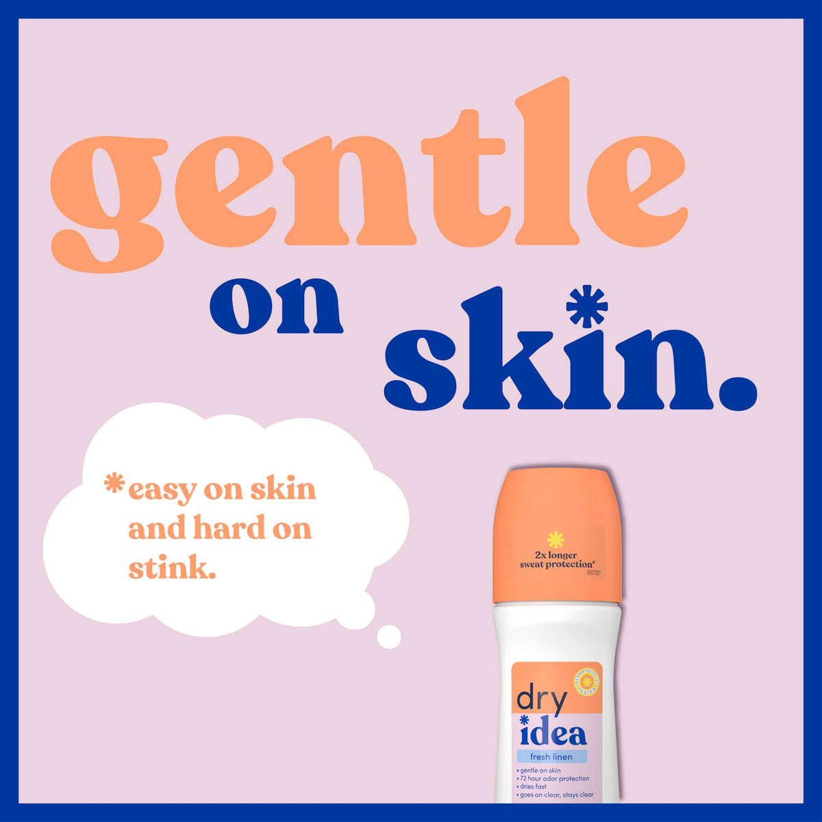 Pack of six Dry Idea Fresh Linen Roll On Deodorants