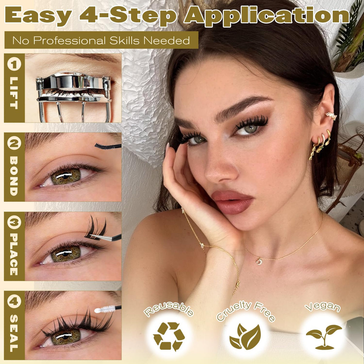 Packaging of ALICE Bunny Lash Clusters with details