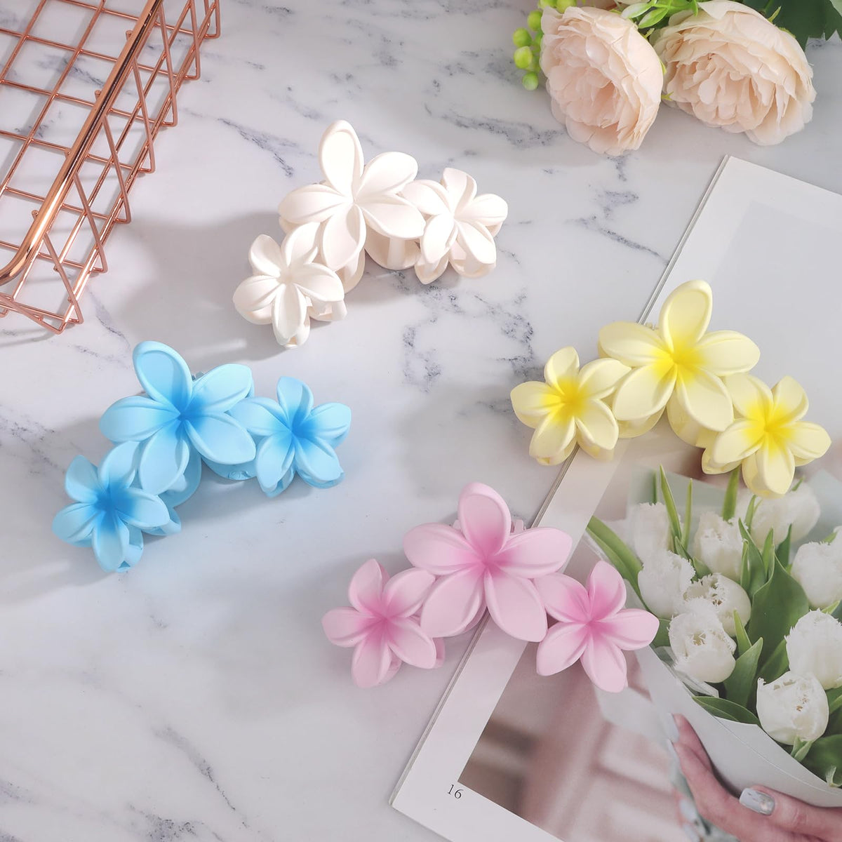 Packaging of ANBALA Flower Claw Clips