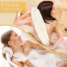 Packaging of Anezus Exfoliating Back Scrubber Gloves Set