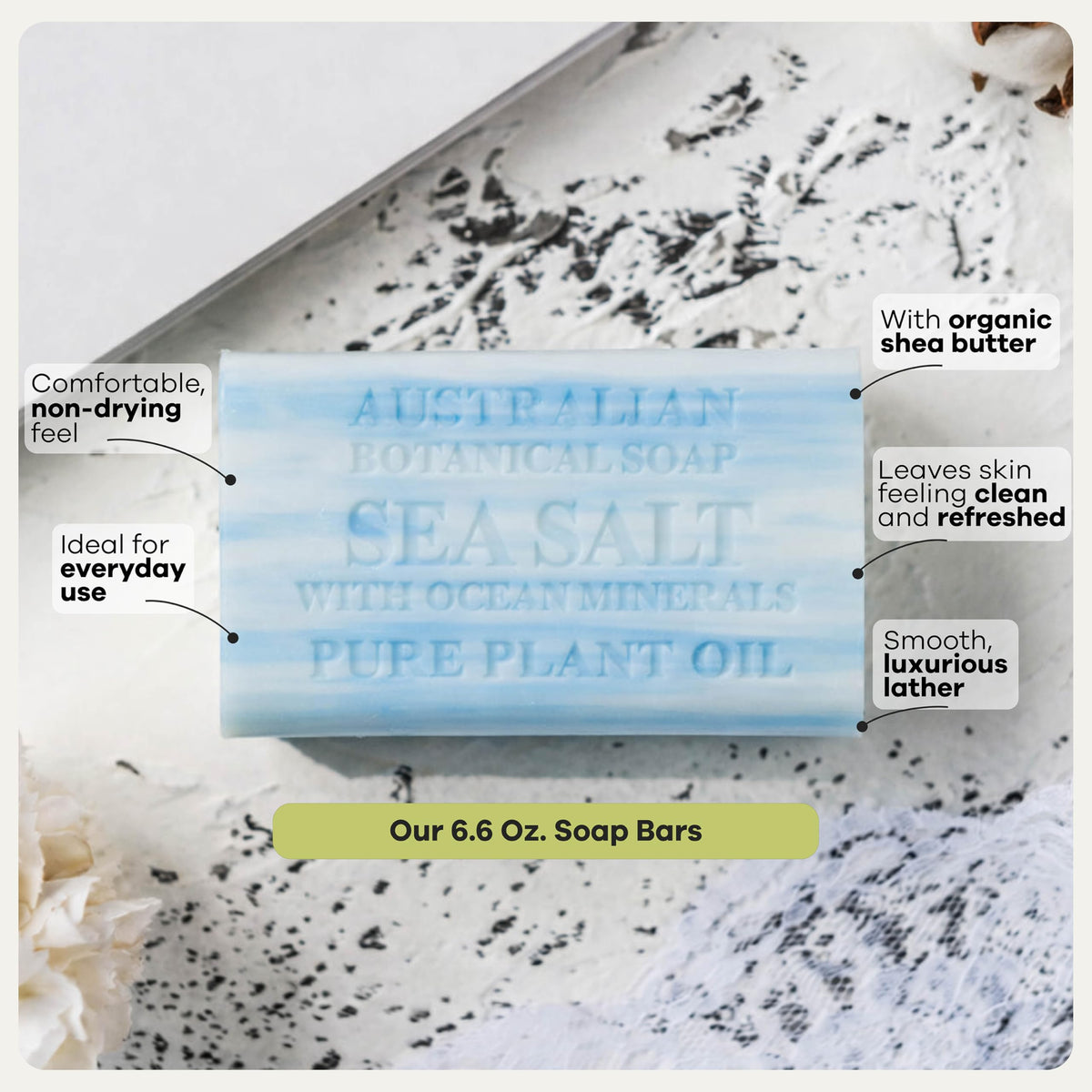 Packaging of Australian Botanical Soap Valencia Orange & Sea Salt Soap Bars