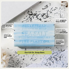 Packaging of Australian Botanical Soap Valencia Orange & Sea Salt Soap Bars