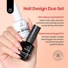 packaging of beetles Gel Polish Blooming Gel and Top Coat