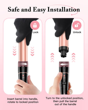 Packaging of BESTOPE PRO 6-in-1 Curling Wand Set