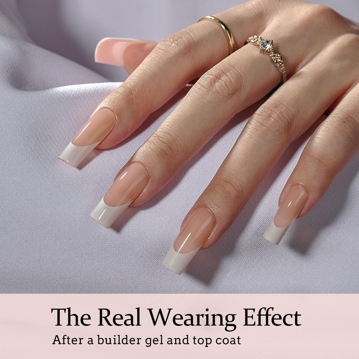 Packaging of BTARTBOXNAILS French Tip Press On Nails