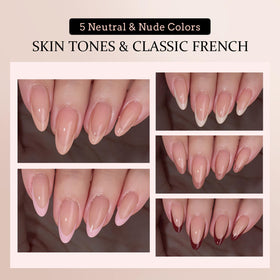 Packaging of BTArtboxnails SkinTone French Tip Press On Nails