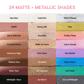 Packaging of ColourPop Metallic Neutrals Shadow Stix Makeup Kit