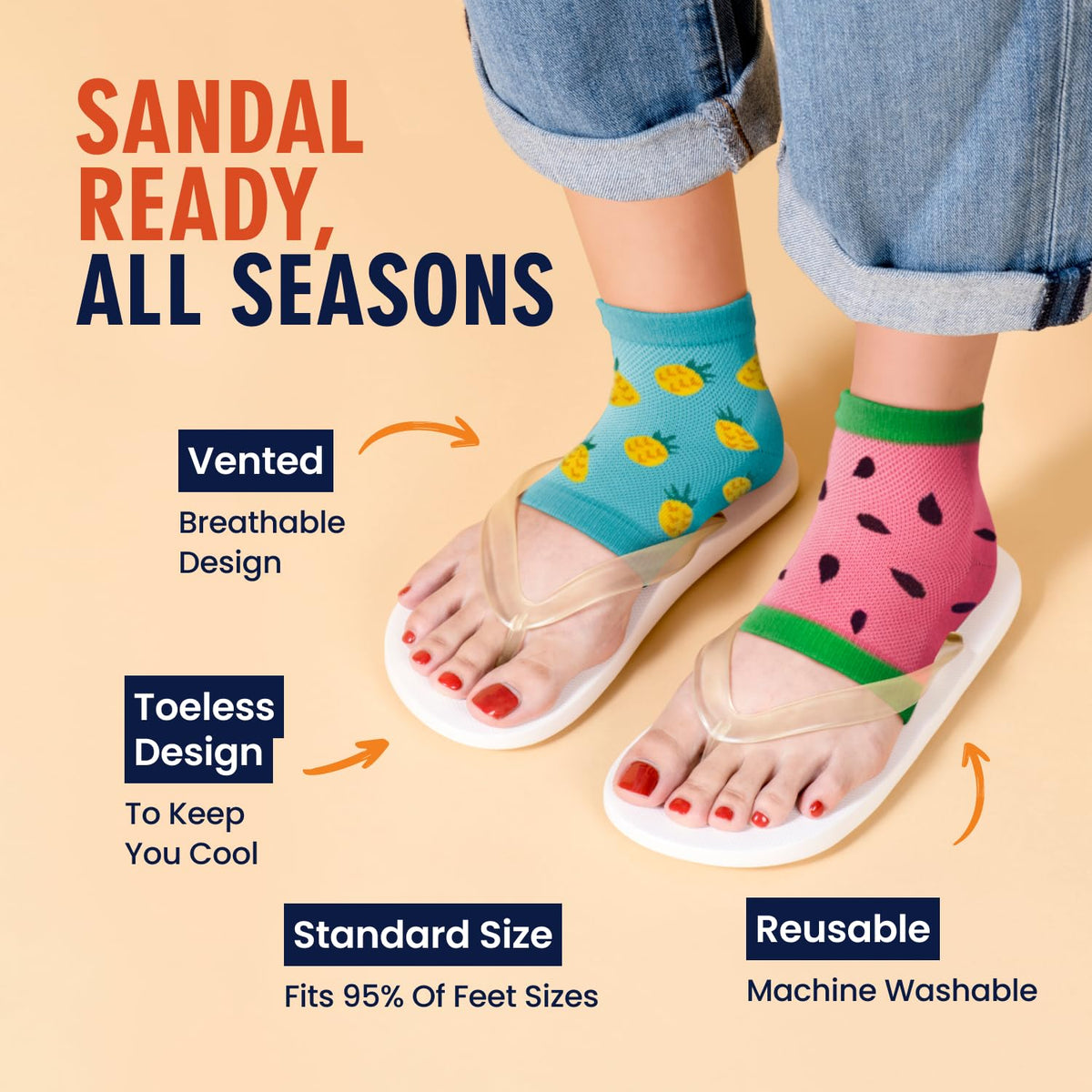 Packaging of Dr. Frederick's Original Moisturizing Heel Socks