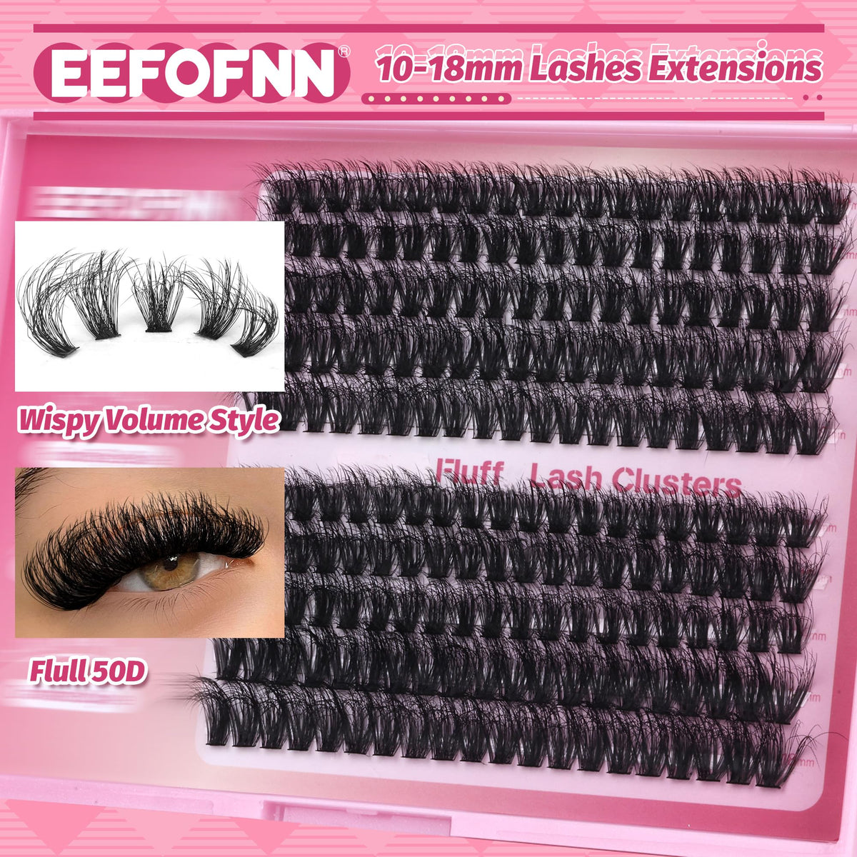 Packaging of Eefofnn DIY Lash Extension Kit