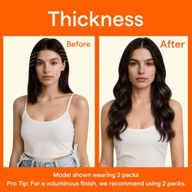 Packaging of Full Shine Clip-In Hair Extensions