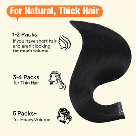 Packaging of Full Shine Holed Hair Extensions