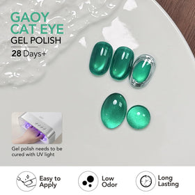 Packaging of GAOY Glass Cat Eye Gel Nail Polish Set