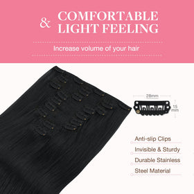 Packaging of GOO GOO Clip in Hair Extensions
