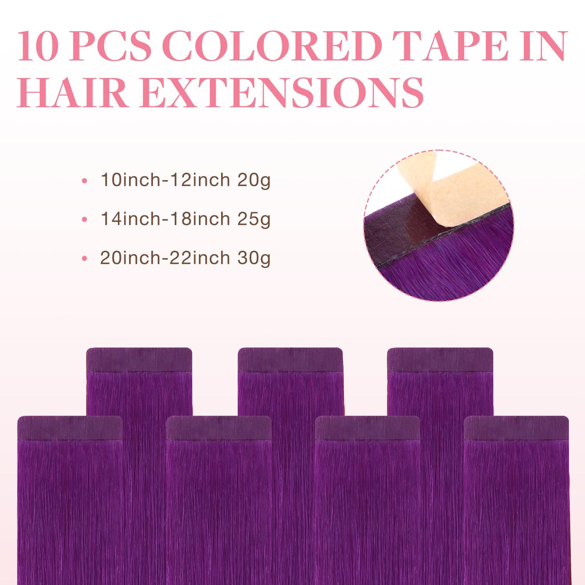 Packaging of GOO GOO Tape-In Hair Extensions