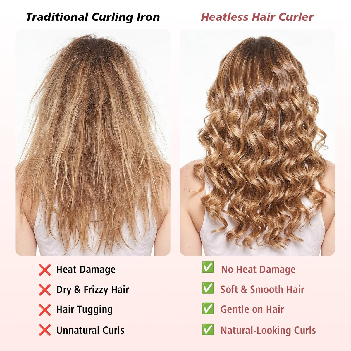 Packaging of Gwabee Velvet Heatless Curls Overnight Hair Curlers