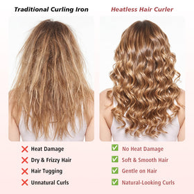 Packaging of Gwabee Velvet Heatless Curls Overnight Hair Curlers